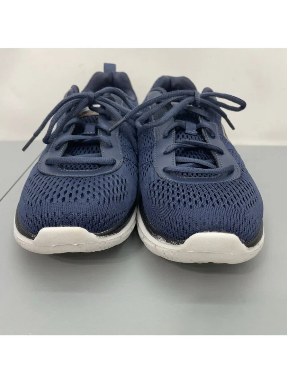 Skechers Track Moulton Sneakers Shoes Lightweight Trainers Comfort Blue Mens 8.5